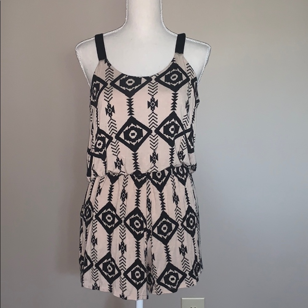 Tribal print romper